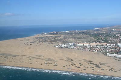 Gran Canaria - Luftaufnahme der Dünenlandschaft Dunas de Maspalomas