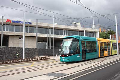 Depot der metro tenerife - Straßenbahn Tranvia Santa Cruz - La Laguna / Tenerife