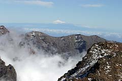 Blick vom Roque de los Muchachos zum Teide