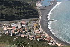 Puerto Tazacorte vom Mirador El Time aus gesehen