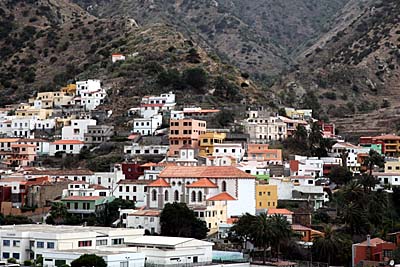 Blick auf Vallehermoso - La Gomera
