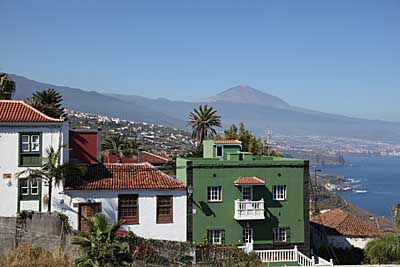 Teneriffa Blick von El Sauzal im Norden der Insel zum Pico del Teide