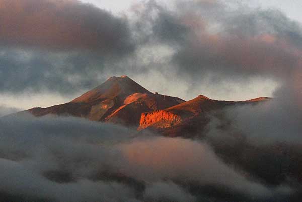 Blick zum Teide vom Montaña Roja aus
