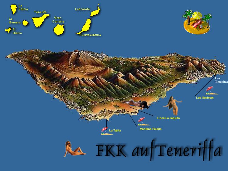 FKK auf Teneriffa - Übersicht FKK-Möglichkeiten