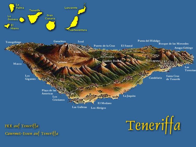 Teneriffa - Karte