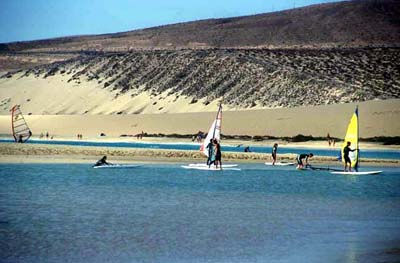 Windsurfer am Sotavento Beach