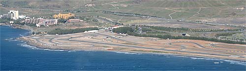 Aerodrom San Agustin auf Gran Canaria aus der Vogelperspektive