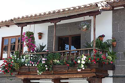 Kanarische Holzbalkone - Teror - Gran Canaria