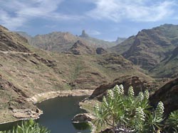 Stausee im Aldea-Tal auf Gran Canaria