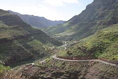 Blick zurück ins Tal von Soria auf Gran Canaria