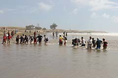 Am Strand von Maspalomas im März 2005