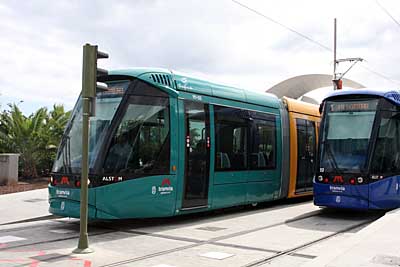 Endpunkt in Santa Cruz der Straßenbahn Tranvia Santa Cruz - La Laguna / Tenerife