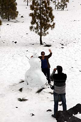 Teneriffa: Schneemann