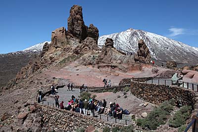 Teneriffa: schneebedeckter Teide