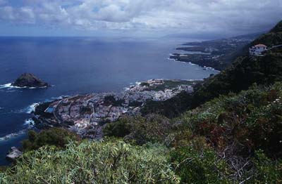 Teneriffa Blick auf Garachico und die NordkÜste