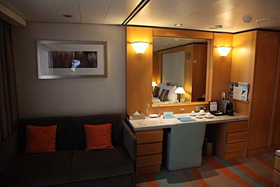 Unsere Junior-Suite auf Mein Schiff 1 auf Deck 12