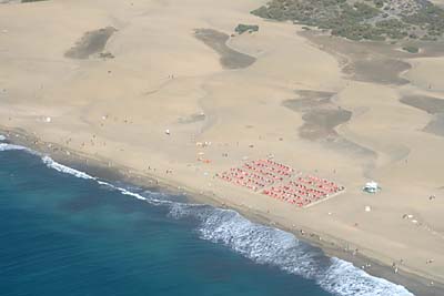 Dünenstrand von Maspalomas an der Strandbude 4