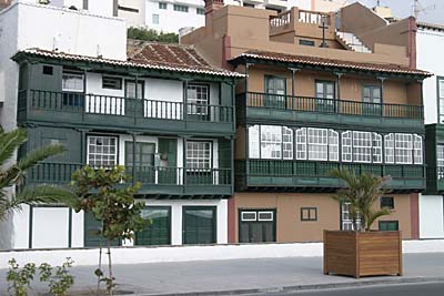 Kanarische Balkone in Santa Cruz de La Palma