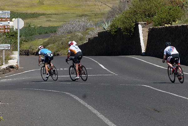 Lanzarote - Radfahrer bei Haria