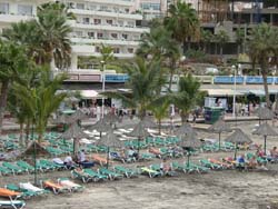 Strand in Playa de las  Americas - Teneriffa
