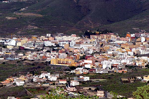 Blick auf den Ort Valle de San Lorenzo