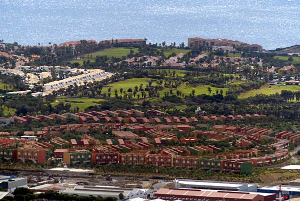 Blick vom Mirador La Centinela nach Golf del Sur