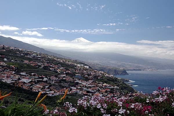 Blick über die Nordküste zum Teide - El Sauzal - Teneriffa