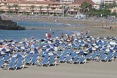 Playa de las Vistas - Sandstrand in Los Cristianos - Teneriffa
