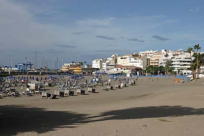 Strand in Los Cristianos - Teneriffa