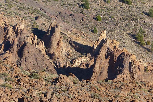 Vulkangestein in den Cañadas - Teneriffa