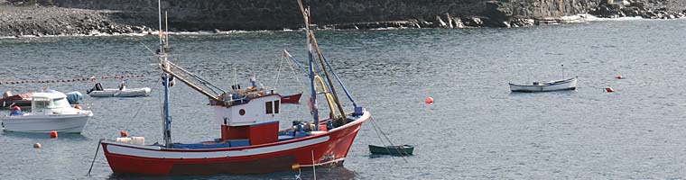 Teneriffa - Fischerboote in Playa San Juan